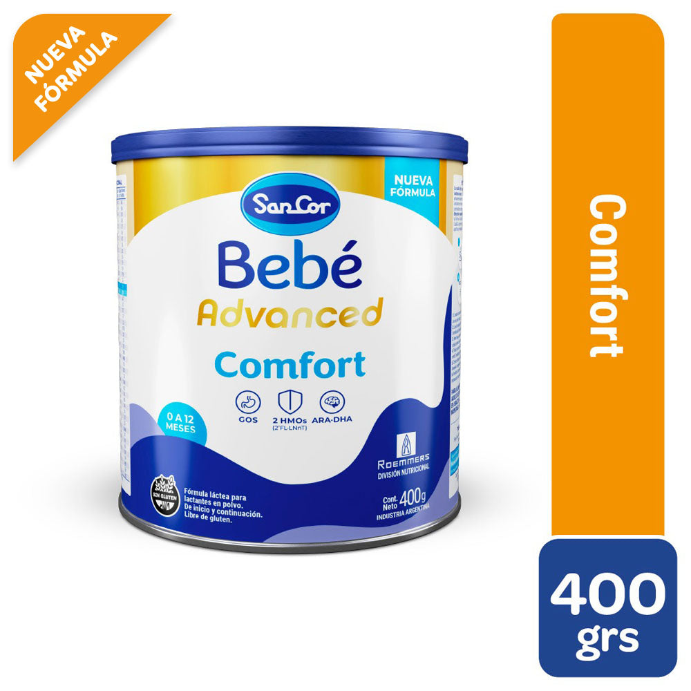 SanCor Bebé Advanced Comfort Lata x 400g Nueva fórmula