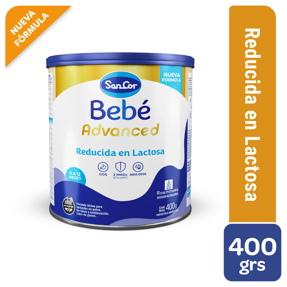 SanCor Bebé Advanced Reducida En Lactosa - Lata x 400g Nueva Fórmula