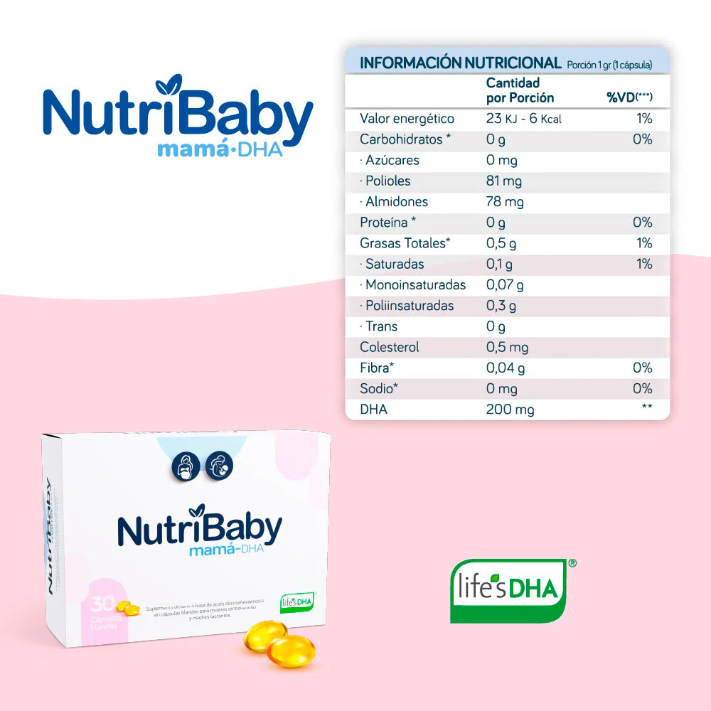 Nutribaby Mamá Dha Caps x 30 Cápsulas