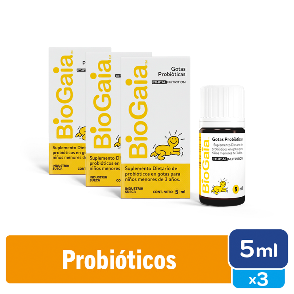Biogaia Gotas 5Ml X3 Unidades