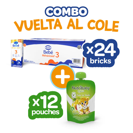 Sancor Bebé Etapa 3 200ml x24 + 12 Nutribaby Mix Frutal 90gr