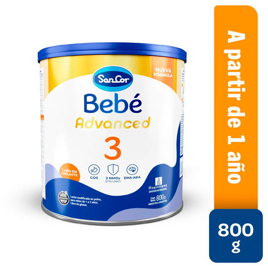 SanCor Bebé 3 Advanced Lata x 800gs - Nueva fórmula