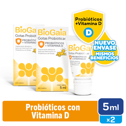 Biogaia Con Vitamina D 5 Ml x 2 Unidades