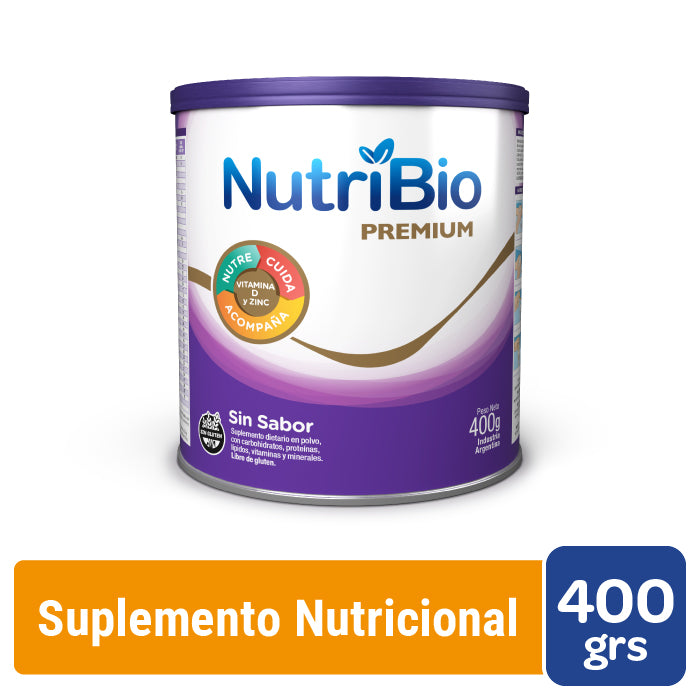 Nutribio Sin Sabor - Lata x 400 Grs x 3 Unidades