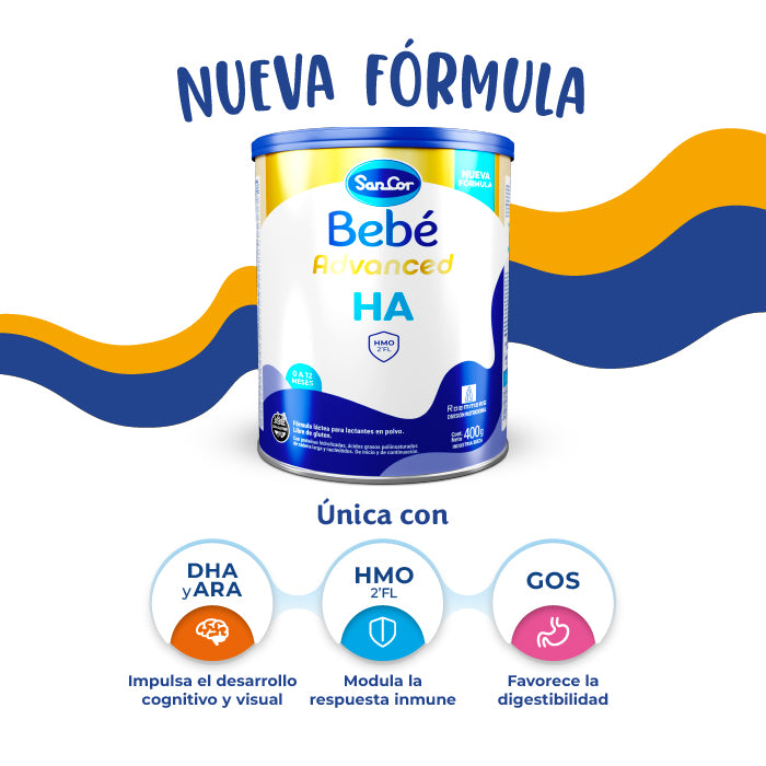 SanCor Bebé Advanced HA - Lata x 400grs - Nueva fórmula