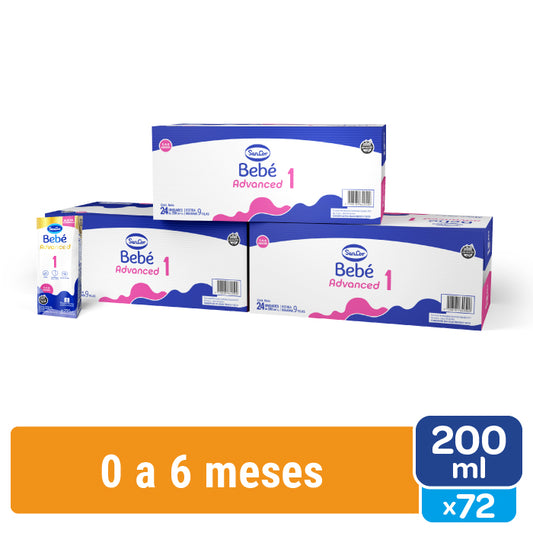 Sancor Bebe Advanced Formula Etapa 1 Brick 72 Un X 200 Ml