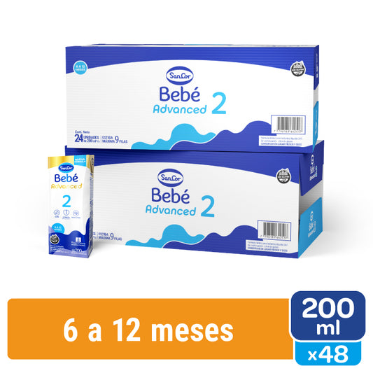 Sancor Bebe Advanced Formula Etapa 2 Brick 48 Un X 200 Ml