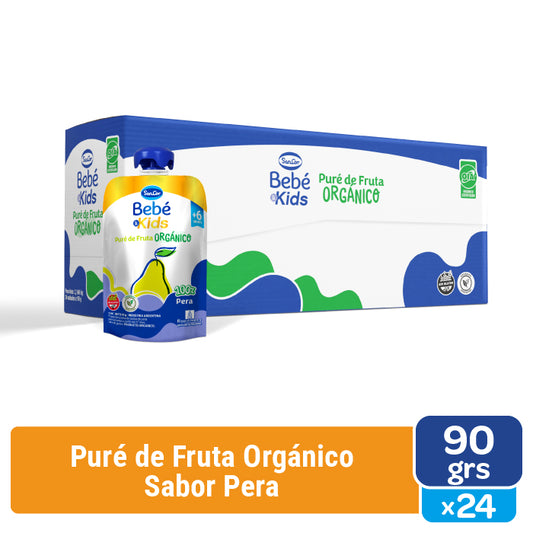 Sancor Bebé Orgánico Puré Pera Pouch 90G Caja X24