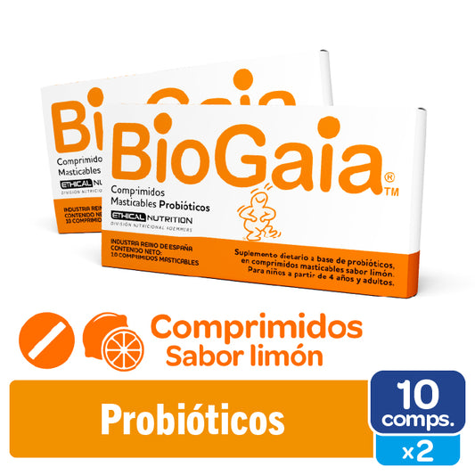 Biogaia Comprimidos Masticables 10 Comprimidos x2 Unidades
