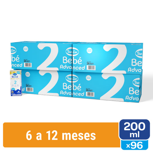 Sancor Bebe Advanced Formula Etapa 2 Brick 96 Un X 200 Ml