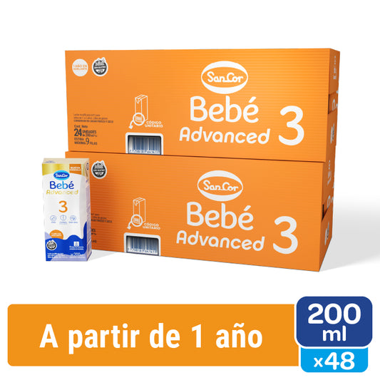 Sancor Bebe Advanced Formula Etapa 3 Brick 48 Un X 200 Ml