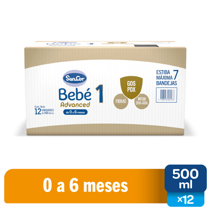 Sancor Bebé Advanced 1 - 500 ml. x 12 Unidades #501001023BA