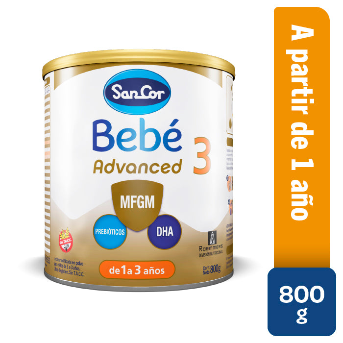 Sancor Bebé Advanced 3 - Lata 800Grs x 1 Unidad #501002115BA