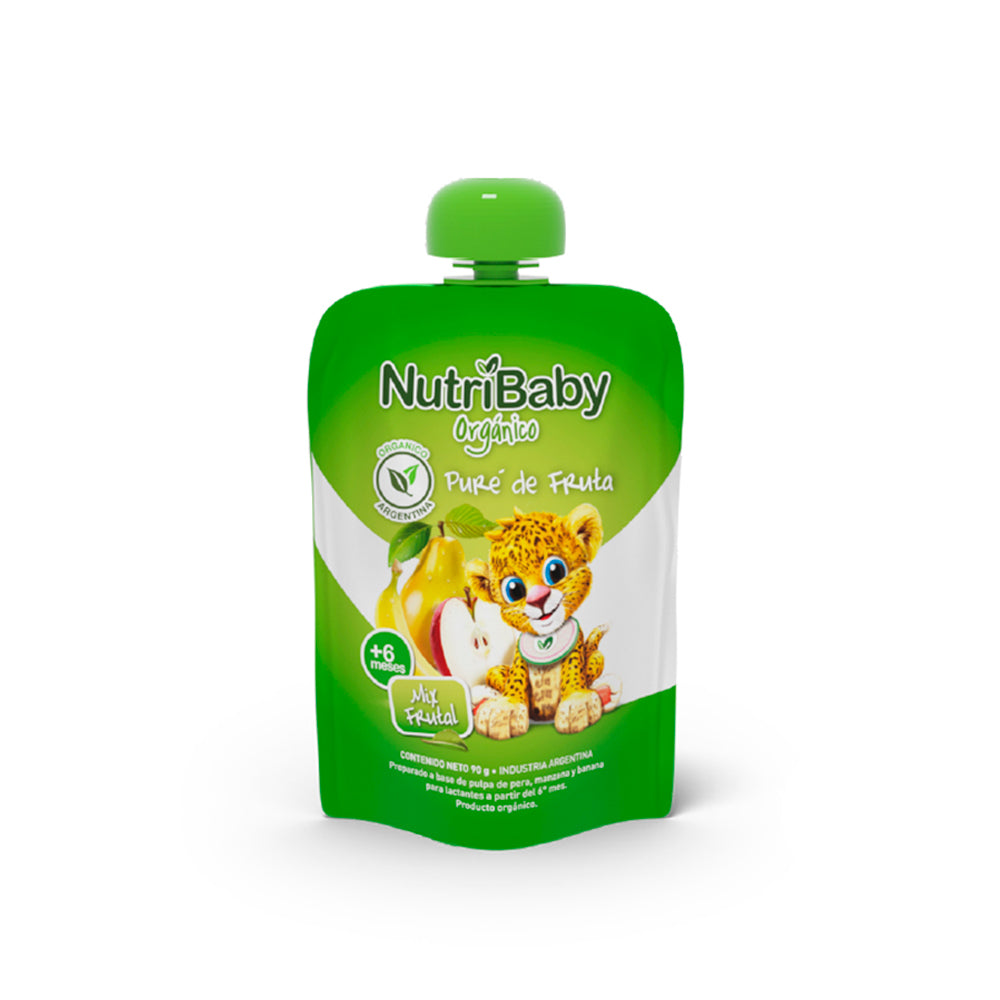 Nutribaby orgánico Puré Mix Frutas pouch x 90 grs.#104033041BA