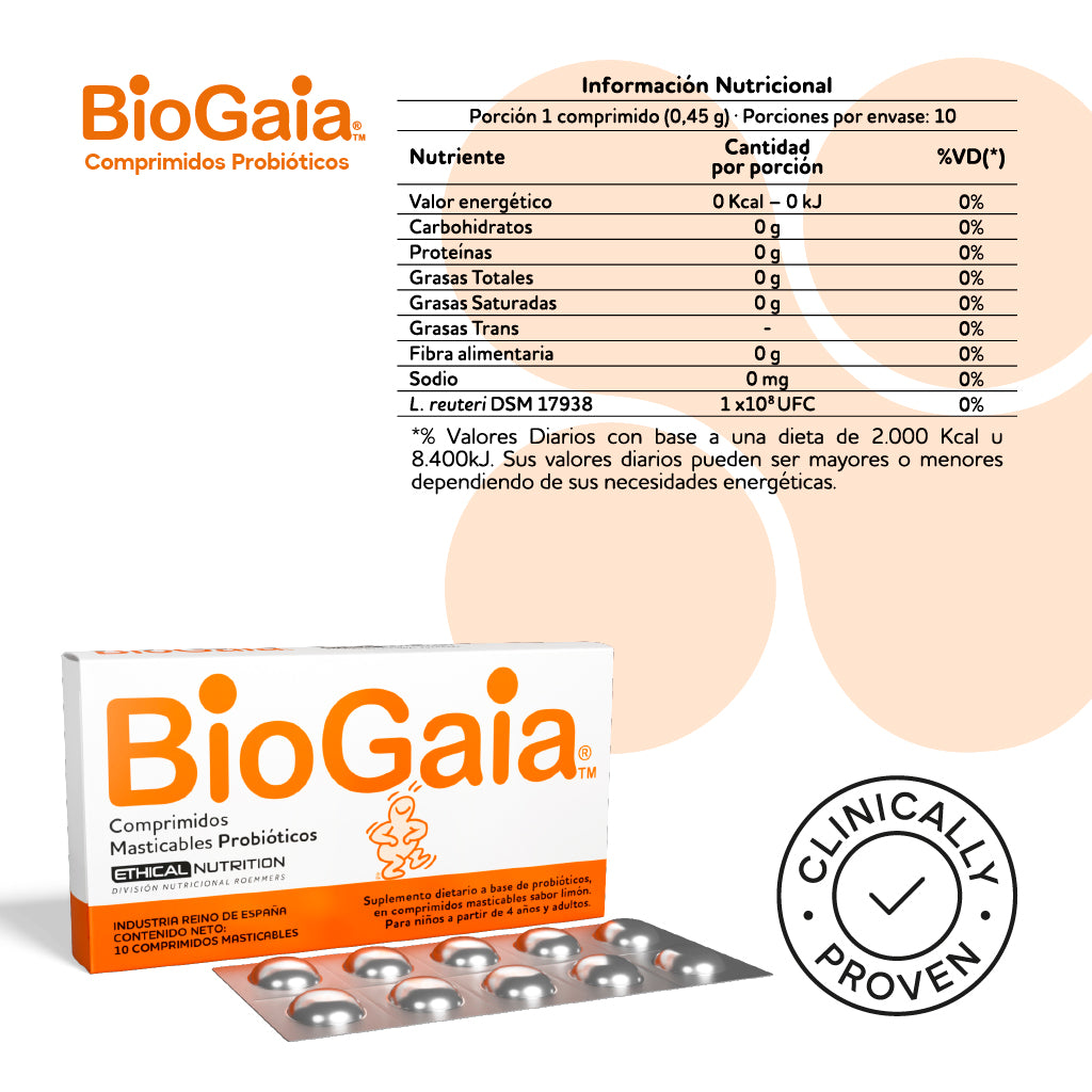 Biogaia comprimidos x 10 unidades#104038003BA